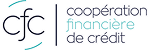 Logo CFC avec arcs, texte Coopération Financière de Crédit, le mot financière est en bleu.